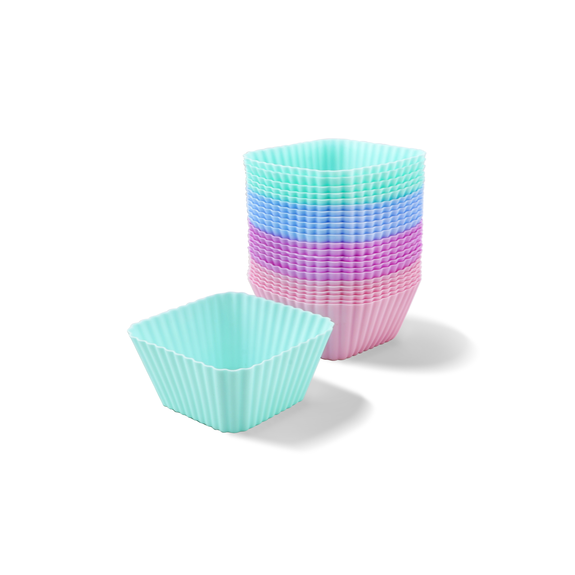 Reusable Square Silicone Baking Cups